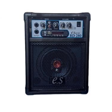 Imagem de Caixa de Som Esonic RD 280 40W RMS Woofer Bluetooth Violão Guitar Mic Ativa Bivolt Preto
