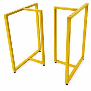 Imagem de BASES de MESA Estilo INDUSTRIAL Modelo T 75x60cm Kit c/2un - AmadeuS M