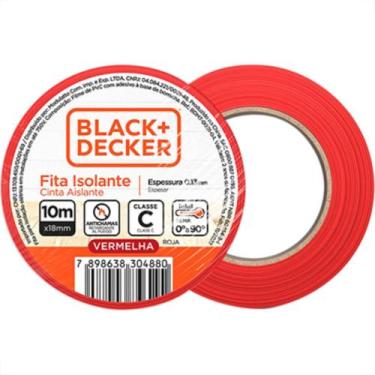 Imagem de Fita Isolante B_D 18X10 Vermelha - Kit C/10 Unidades - SATA