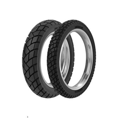 Imagem de Par Pneu Moto Rinaldi 90/90-21 R34 + 120/80-18 R34