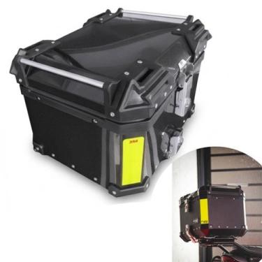 Imagem de Bauleto Moto 45L Carbono Universal Com Base Forração Smoke - Atrox