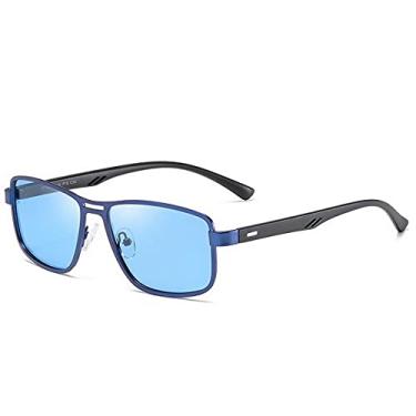 Imagem de Óculos de Sol Masculino com Armação de Metal Óculos Polarizado com Proteção Uv400 (C2)