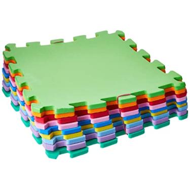 Imagem de Tapete em Eva Colorido e Decorativo Liso com 9 Placas, Nig Brinquedos