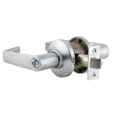 Imagem de Schlage S80PD SAT 626 16-203 10-001 KD C Trava tubular, função de despensa, design Saturno, acabamento cromado acetinado