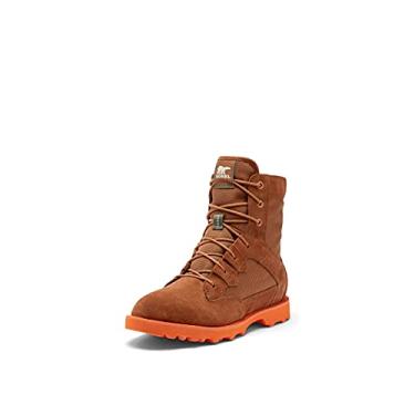 Imagem de Sorel Botas masculinas de camurça impermeáveis Caribou OTM, Âmbar escuro, laranja (Spark Orange), 9