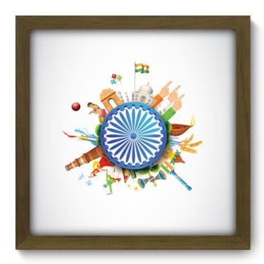 Imagem de Quadro Decorativo - India - 33cm x 33cm - 098