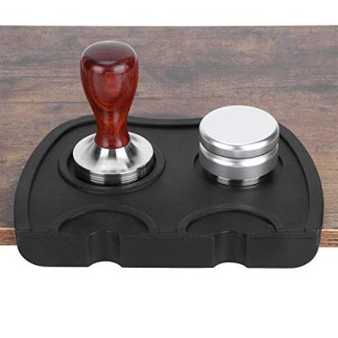 Imagem de antideslizante,Tapete de silicone para café expresso, tapete de silicone para barista, ferramenta de cozinha, bar, cafeteria, tapete de café de silicone, seguro para alimentos