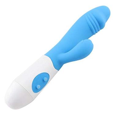 Imagem de Vibradores Realistas para ponto G - Spot Estimulador - Vara Plug Anal e vaginal (18CM, Azul)