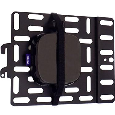 Imagem de O suporte universal para dispositivos de streaming suporta dispositivos de mídia de até 1,8 kg seguramente atrás de TVs de tela plana – Compatível com Apple TV, Roku, Amazon Fire TV, TiVo Mini e mais – Echo-SDMU