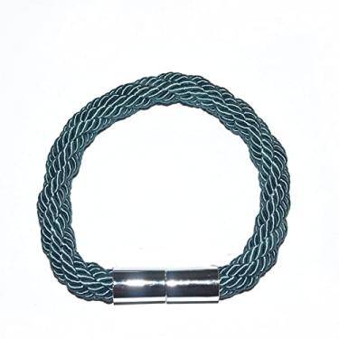 Imagem de Gravata Magnética Cortina Estilo Simples Cortina Amarra Trançada Trançada Porta Cortina Decorativa para Janelas, G, 4 Pçs