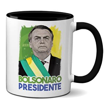 Imagem de Caneca Bolsonaro Presidente 2022 Presente Criativo (Preta)