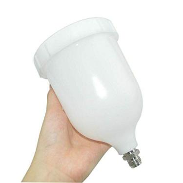 Imagem de Riloer 600cc Pistola de Pulverização Tumbler Gravity Fed Plástico Tinta Tumbler Substituição Pode com M16 para a maioria das pistolas de pulverização da série automotiva