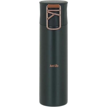 Imagem de JUST LIFE GARRAFA TÉRMICA 24x6x6cm 500ml INOX VERDE PAREDE DUPLA