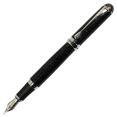 Imagem de Gullor Advanced Jinhao Caneta-tinteiro média X750 padrão preto céu noturno
