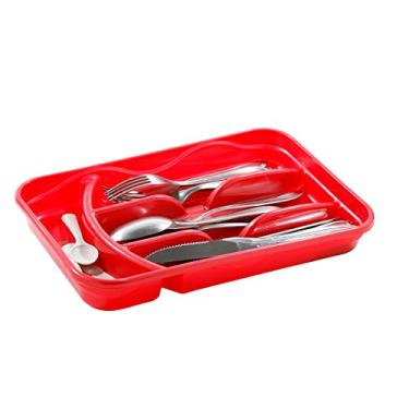 Imagem de Porta talheres sem tampa de fechamento com 4 divisões para separação dos talheres - Jaguar