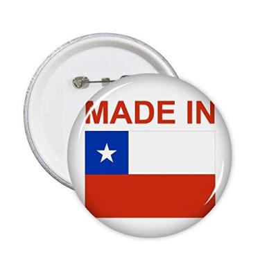 Imagem de Made in Chile Country Love Alfinetes redondos emblema botão decoração acessório 5 peças