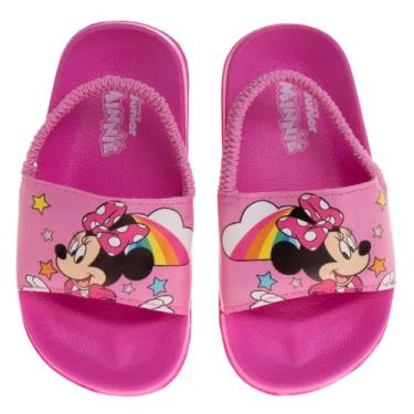 Imagem de Disney Minnie Mouse Girl's Slip-on Summer Beach Slides (Toddler/Little Kid)