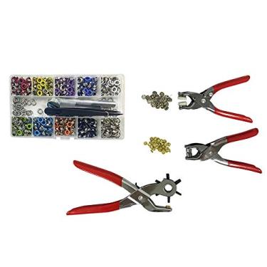 Imagem de Kit com 3 alicates para trabalhar com artesanato, patchwork, scrapbook com esse alicate voce pode furar papel, couro, plastico entre outros além de aplicar botões de pressão e ilhoses.