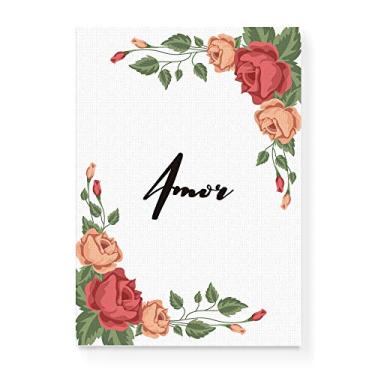 Imagem de Arte Maníacos Quadro Decorativo em Tela Canvas Amor Flores - 23x16,25cm