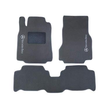 Imagem de Kit Tapete Carpete Mercedes-Benz Classe A 99 Até 05 Cinza