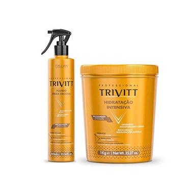 Imagem de Trivitt Máscara Hidratação Intensiva Nº3 1kg + Fluido Escova