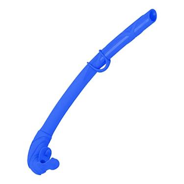 Imagem de Wosune Snorkel de gel de sílica, tubo de mergulho de gel de sílica para outras atividades subaquáticas para mergulho (azul)