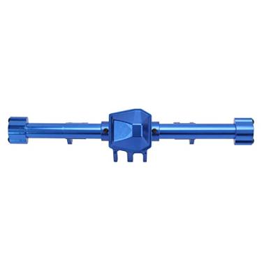 Imagem de YYQTGG Capa de eixo RC, estrutura do eixo traseiro RC à prova de ferrugem nova liga de alumínio anodizado de 280 mm de comprimento para carro de controle remoto 1/6 (azul) hobbies