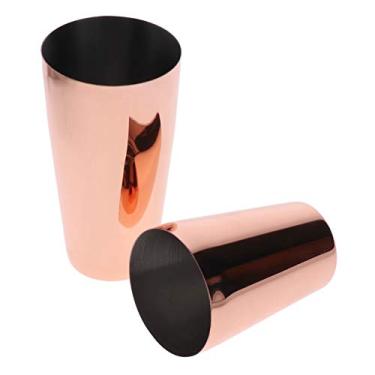 Imagem de QANYEGN Coqueteleira De Aço Inoxidável, Conjunto De Coqueteleira Boston, Coqueteleira Para Bebidas Martini De 24 Onças, Ferramentas Essenciais Para Coqueteleiras Para Barman(Rosa ouro)