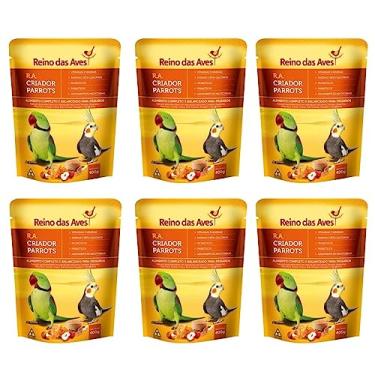 Imagem de Kit Com 6 Farinhadas RA Criador Parrots Para Calopsitas Agapornis Periquitos Ring Neck - Reino das Aves