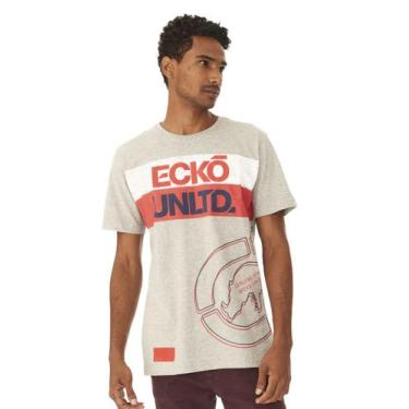 Imagem de Camiseta Ecko Estampada Bege Mescla