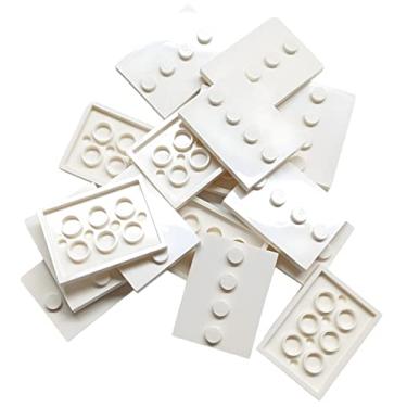 Imagem de LEGO Parts: Tile, Modified 3 x 4 with 4 Studs in Center - Minifigure Display Base Collector Series (Pack of 16) (White)