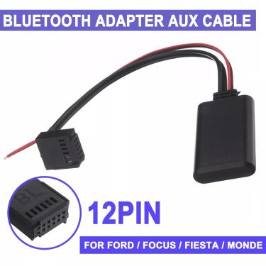Imagem de Adaptador Bluetooth do carro para Ford Focus Fiesta Mondeo C-Max  fusão  cabo do módulo auxiliar