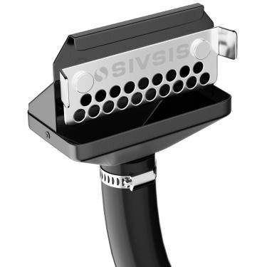 Imagem de Coletor de graxa magnético atualizado para chapa Blackstone inferior das costas, funil de drenagem de graxa traseira com portão de graxa de aço inoxidável 304, mangueira de silicone maior, capacidade