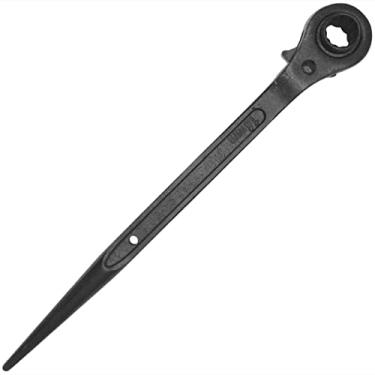 Imagem de Edinstry Chave catraca de andaime para andaime, chave inglesa de catraca de 14 x 17 mm, comprimento de 28,5 mm, preta, 1 peça