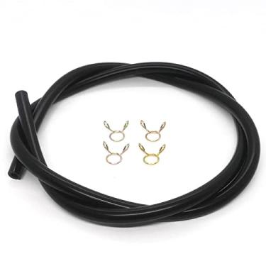 Imagem de Mangueira de linha de combustível com braçadeiras 91424-Z4F-801 substituição para GX390 GX110 GX120 GX140 GX160 GX200 peças do gerador EG2500X (3 pés)