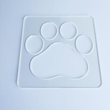 Imagem de CHENRUI Modelo de acolchoamento, régua de acrílico para acolchoamento de movimento livre em máquina doméstica (impressão de pata)