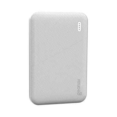 Imagem de Geonav Power Bank, Carregador Portátil Universal 5.000mAh, 2 portas USB 2.1A, Led Indicador de bateria, ES5KWT, Branco