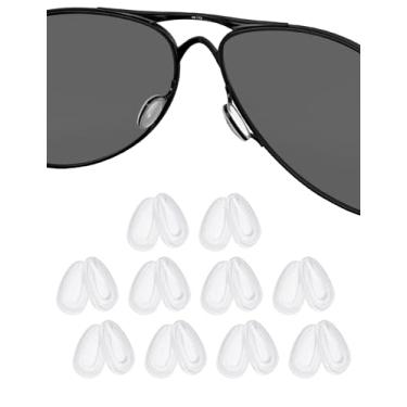 Imagem de 10 pares de protetores nasais de substituição para Oakley Feedback OO4079 | Holbrook Metal OO4123 | Crosshair New 2012 OO4060 | Elmont M L OO4119; para óculos de sol Arnette Dean AN4205