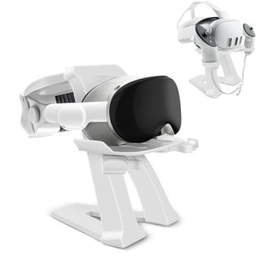 Imagem de Foursea Suporte universal para fone de ouvido VR – compatível com Vision Pro, Quest 2/3, PSVR 2, Pico 3/4, índice de válvula – ajustável, estável, cinza