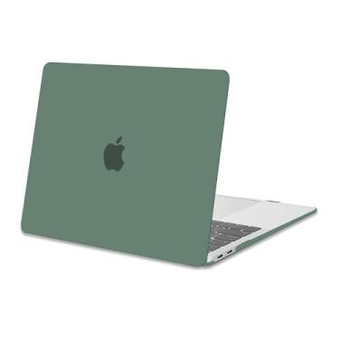 Imagem de MOSISO Capa compatível com MacBook Air de 13 polegadas 2022 2021 2020 2019 2018 versão A2337 M1 A2179 A1932 Touch ID, capa rígida de plástico compatível com MacBook Air de 13,3 polegadas, verde