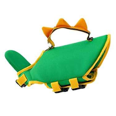 Imagem de Colete Salva-vidas para Cães, Tecido Oxford, Reflexivo, à Prova d'água, Eve, Algodão Flutuante, Colete Salva-vidas para Cães, Secagem Rápida para Passeios de Barco (Verde M
