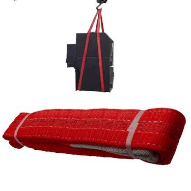 Imagem de Cinta Elevaçao Carga Pesada 5 Toneladas 8 Metros Reforçada Guincho Guindaste Reboque Obra