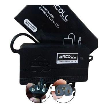 Imagem de Carregador Para Bateria de Lítio Bicicleta Elétrica 48v Bivolt 100-240