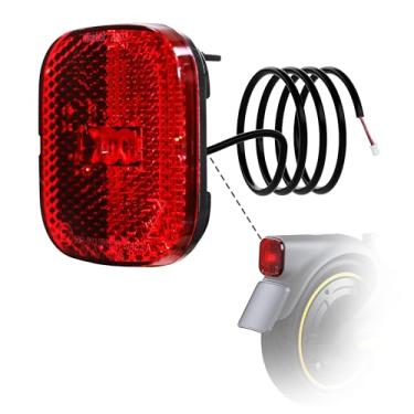 Imagem de stio Acessório de lanterna traseira de scooter compatível com Ninebot por Segway MAX G2 G65 Max2 Kickscooter aviso freio LED lâmpada traseira substituição acessórios originais