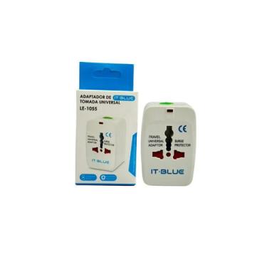 Imagem de Kit 2 Adaptador Tomada Universal Plug 110V/220V Para Viagem Internacio
