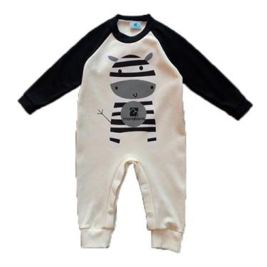 Imagem de Macacão Manabana Top Roupas Bebe Recem Nascido Enxoval Batizado, Nude,