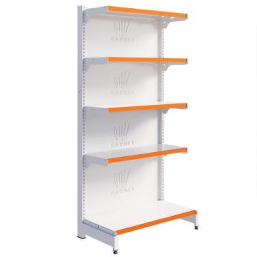 Imagem de Gôndola Fit Centro Para Supermercados 1 Ponta 2,02m Bandejas Inclinave