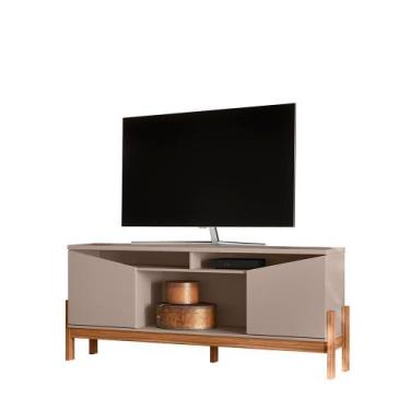 Imagem de Rack para TV até 70 Mobler Charlote, Grigio/Cinamomo
