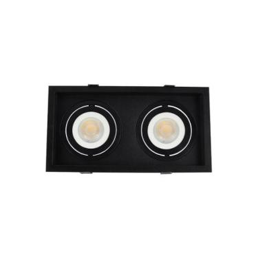 Imagem de Spot de Embutir Recuado Nordecor Flea Duo para 2 Lâmpadas PAR20 E27 Bi