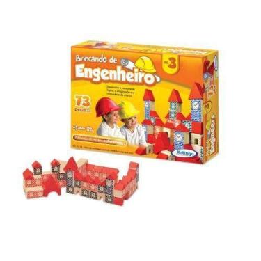 Imagem de Brincando De Engenheiro  73 Peças  Xalingo, Incolor